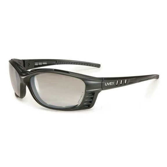 Uvex by Honeywell Livewire Sealed Safety Glasses With Matte Black Polycarbonate Frame And SCT-Reflect 50 Polycarbonate Uvextreme Plus Anti-Fog Lens
