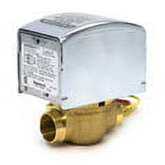 Honeywell V8043E5079 24V Zone Valve 1" Sweat,2-Pos, N/C, 8Cv Full Port Includes End Switch 8 Psi Close-Off