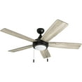thumbnail image 1 of Honeywell Ventnor 52" Modern Bronze Ceiling Fan with Light, 5 Blades, Remote & Reverse Airflow, 1 of 12