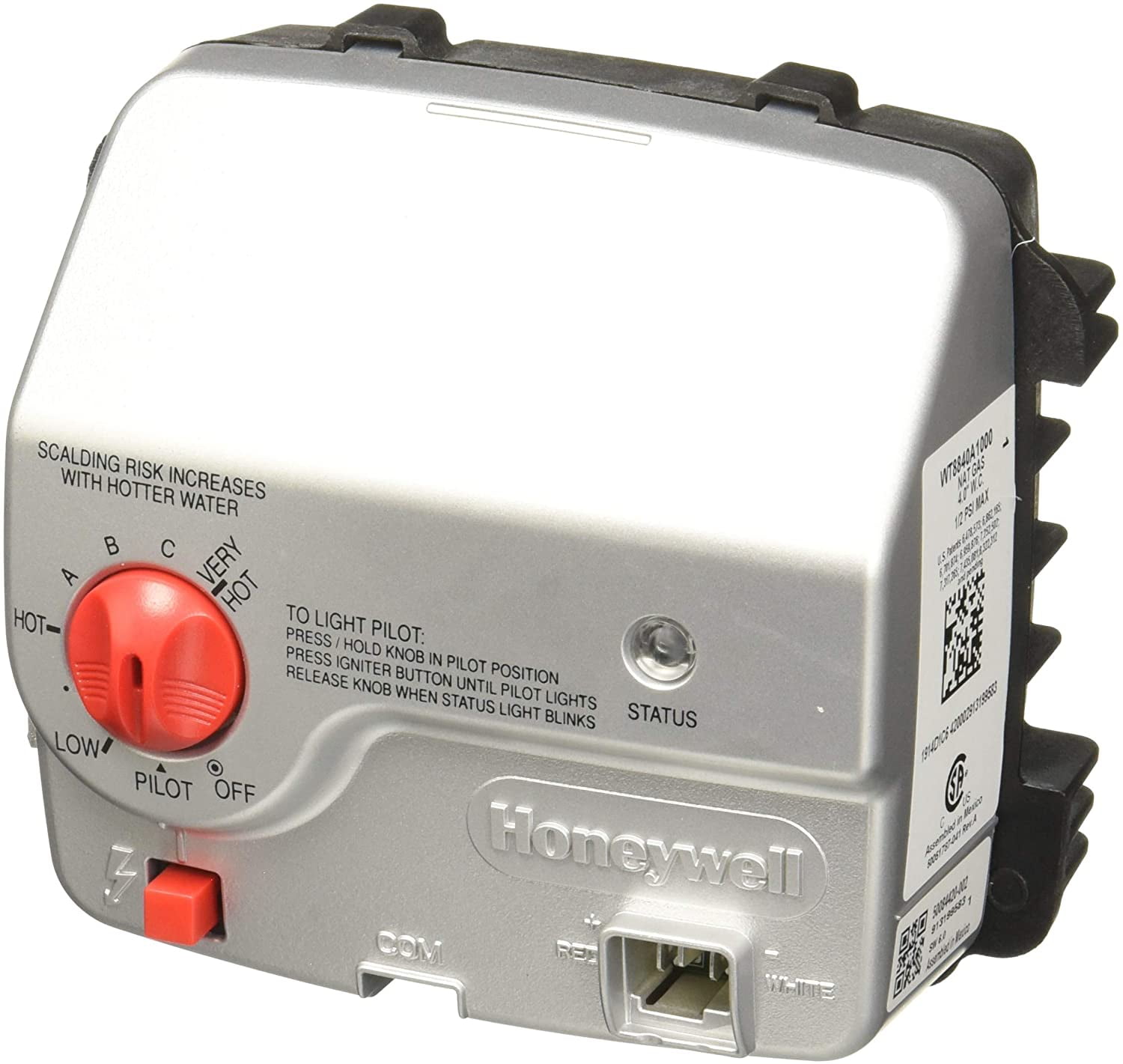 Honeywell WT8840A1000 Gas Valve, White - Walmart.com