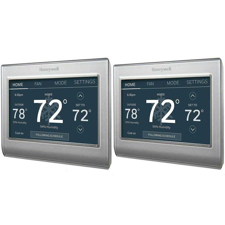 Honeywell - Smart Color Thermostat with Wi-Fi Connectivity - Silver