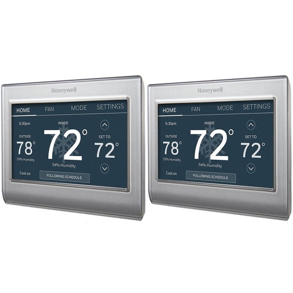 Honeywell Wi-Fi Smart Color Programmable Thermostat RTH9585WF1004 - Touchscreen - 2 Pack