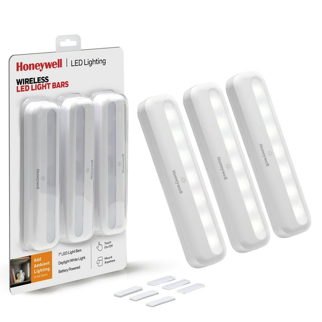 Honeywell Wireless 7" LED Light Bars, Battery Powered Touch On/Off