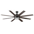 thumbnail image 1 of Honeywell Xerxes 62" Espresso LED Remote Control Ceiling Fan, 8 Blade, Integrated Light, 1 of 17