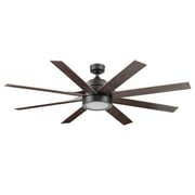 Honeywell Xerxes 62 Espresso LED Remote Control Ceiling Fan, 8 Blade, Integrated Light