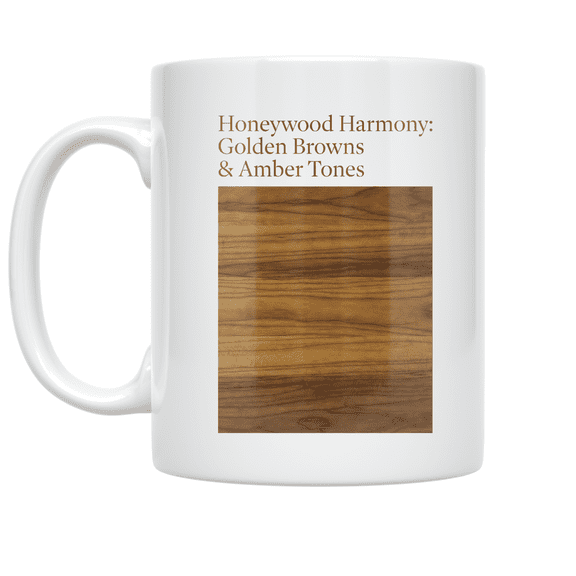 Honeywood Harmony Golden Browns & Amber Tones - Nature Lover - 11 oz Ceramic Coffee Mug