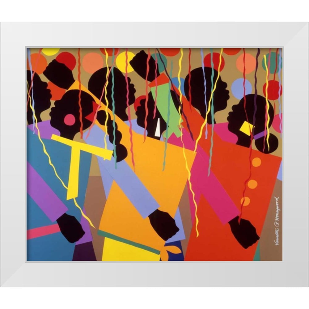 Varnette Honeywood Multicolor Canvas Art Print with Black Frame