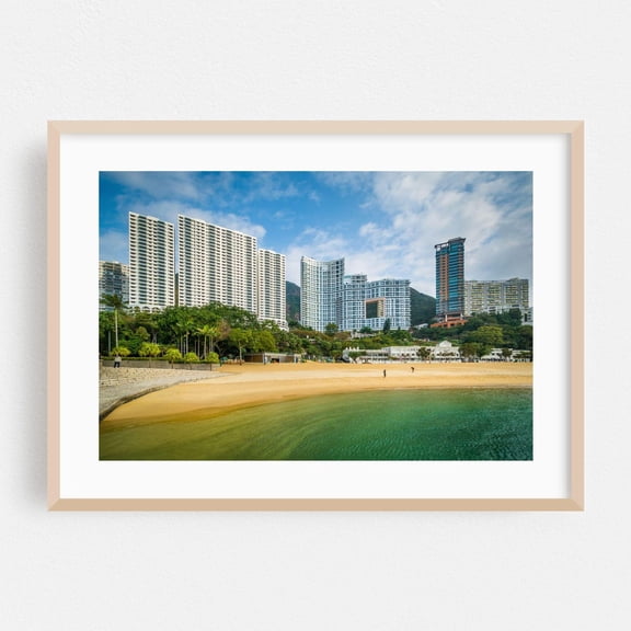 Hong Kong Beach Architecture City Coastal Tropical Fine Skyline Scenic Photography Poster Unframed Paper Print