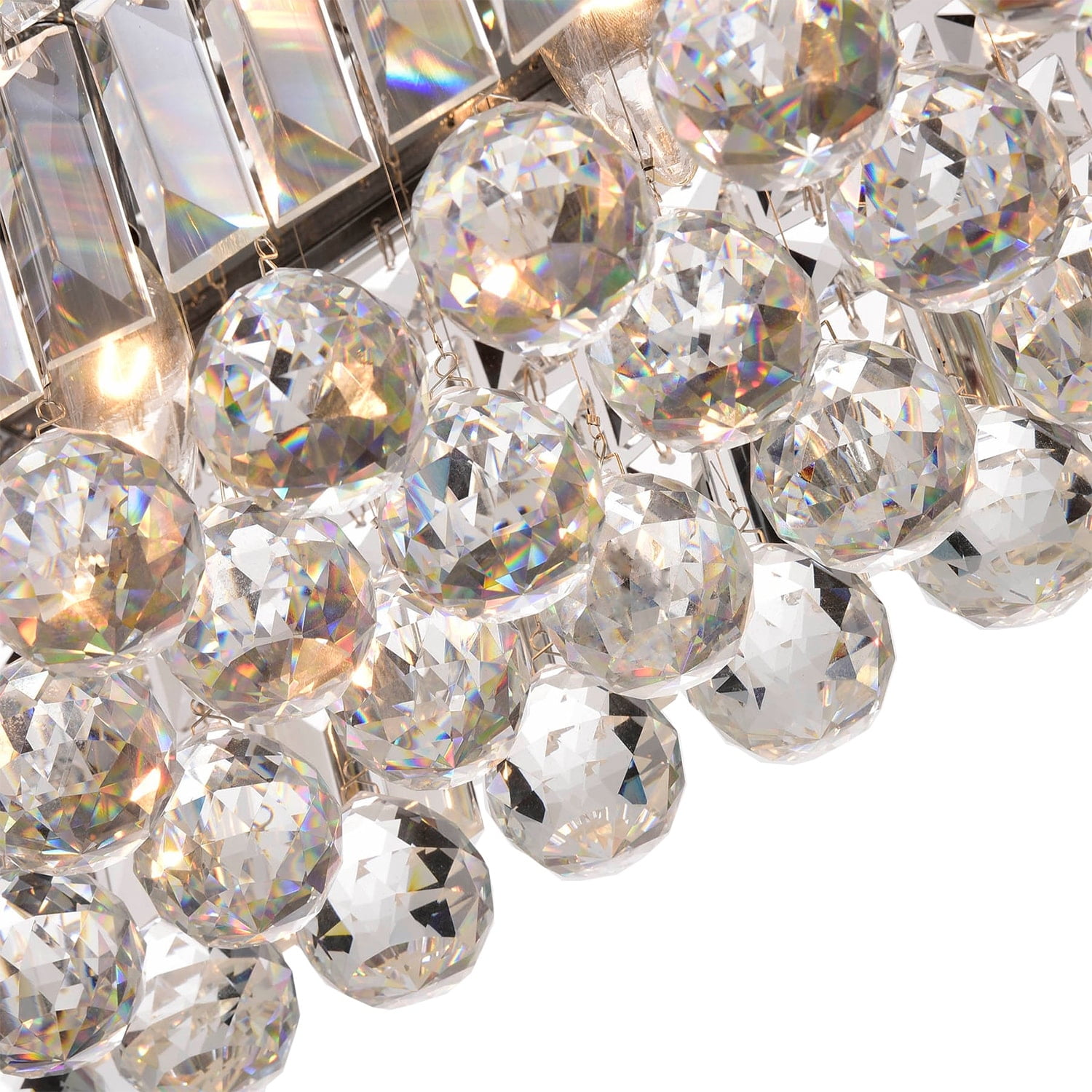 Cassiopeia Chrome 8-Light Crystal Kitchen Island Chandelier