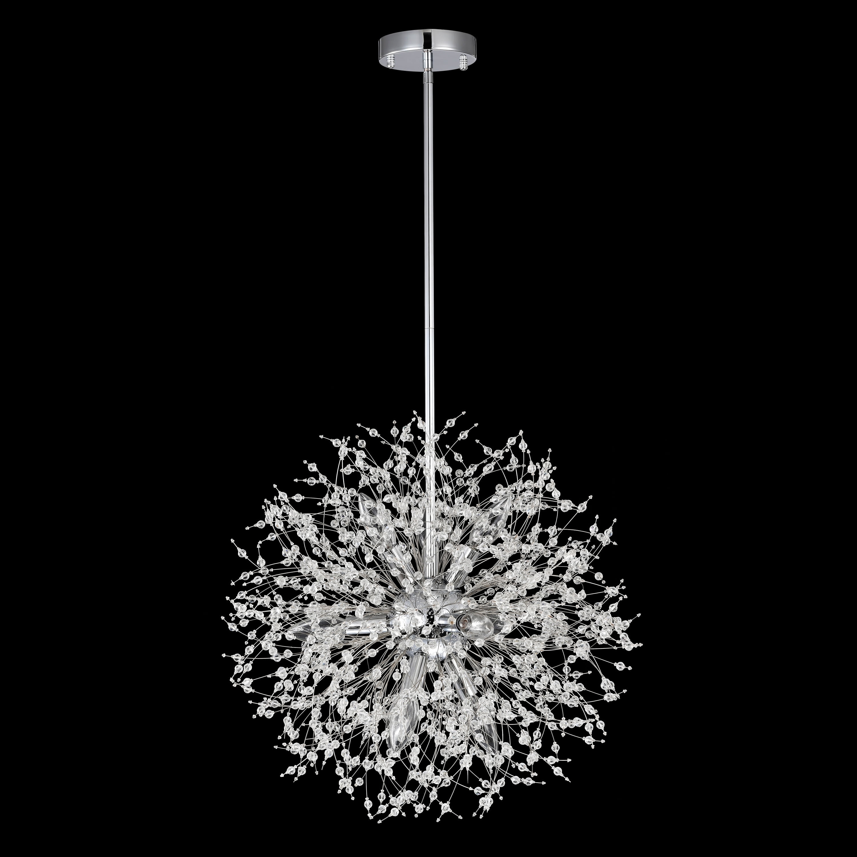 Viera 19.7'' Chrome Sputnik Globe Chandelier with Crystals