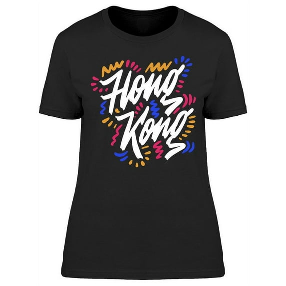 Hong Kong Calligraphy T-Shirt Women -Image by Shutterstock, Female 3X-Large
