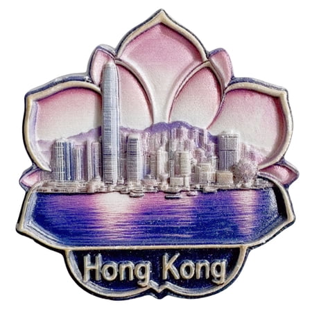 Hong Kong China 3D Fridge Magnet Souvenir Gift,Resin Handmade Refrigerator Magnet Home Decoration Collection