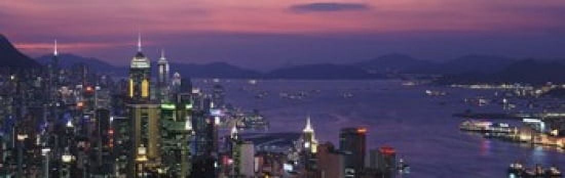 Hong Kong China Canvas Art - Panoramic Images (18 x 6)
