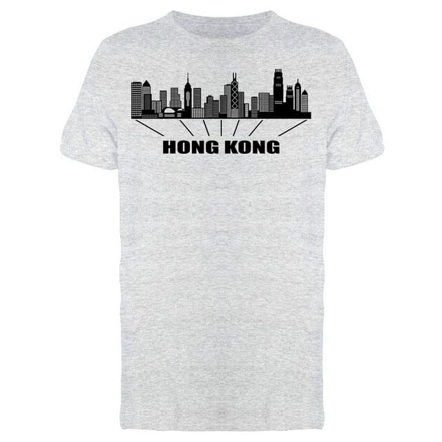 Hong Kong City Lettering T-Shirt Men -Image by Shutterstock, Male XX-Large