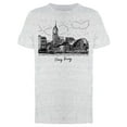 thumbnail image 1 of Hong Kong City Sketch Graphic Tee Men's -Image by Shutterstock, 1 of 2