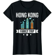 Hong Kong City Trip Skyline Map Travel T-Shirt