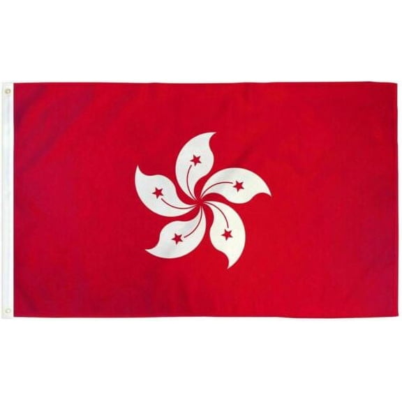 Hong Kong Flag 3x5 100D Hong Kong China Flag Protest Rally Support Hong Kong