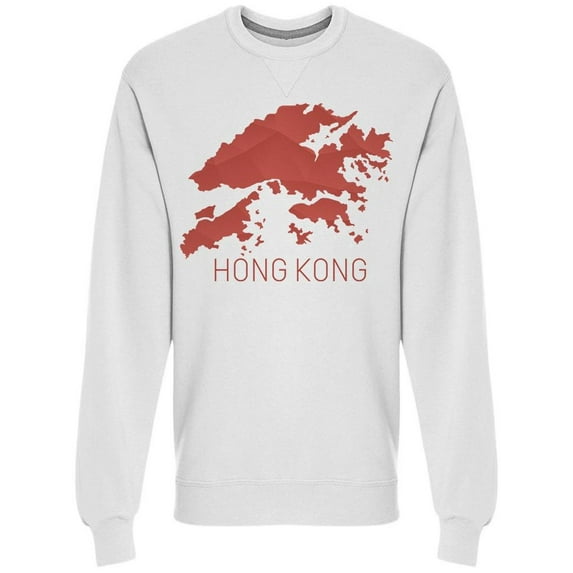Hong Kong Map Geometric Sweatshirt Men -Image by Shutterstock, Male Small