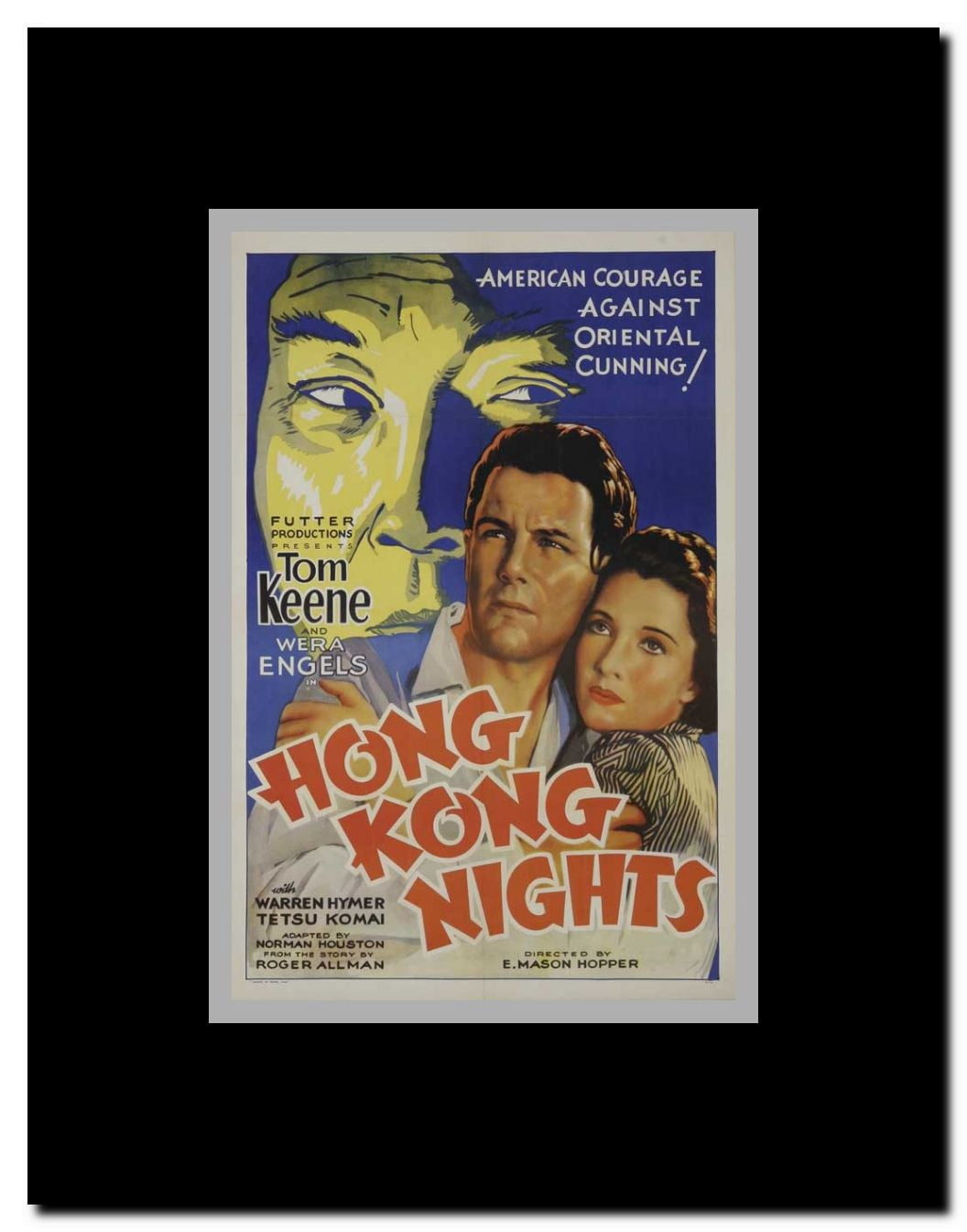 Hong Kong Nights Framed Movie Poster