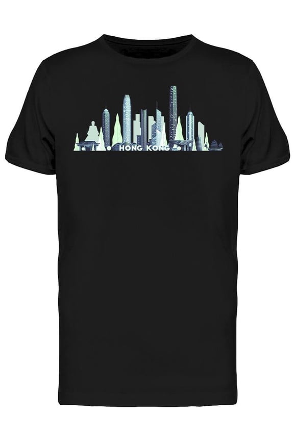 Hong Kong Silhouette T-Shirt Men -Image by Shutterstock, Male Small