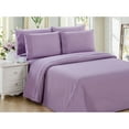 thumbnail image 1 of Hong and Arts Inc. Marina Decoration Soft Silky Zipper Solid Rayon from Bamboo All Season Duvet Cover Set with Corner Tie and Hidden Zipper Purple -, 1 of 5