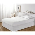 thumbnail image 1 of Hong and Arts Inc. Marina Decoration Soft Waterproof All Season Deep Pocket Rayon from Bamboo Fitted Mattress Protector White - Twin/Single, 1 of 4