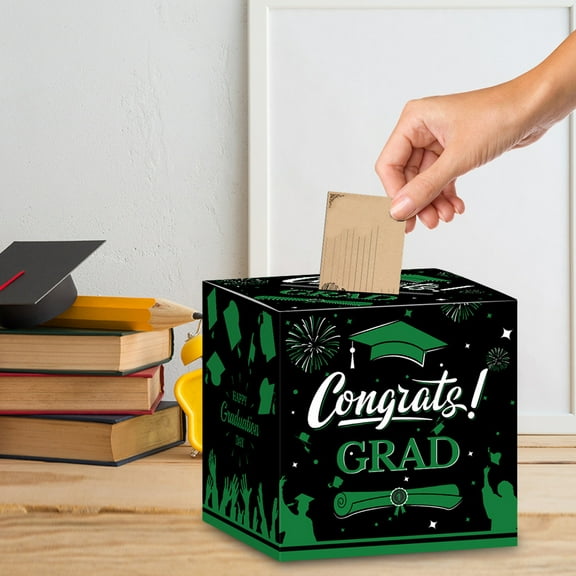 HongHeng 1 Pack Graduation Decorations 2025 Grad Card Box for Gift Graduation Party Favors Decor Party Supplies