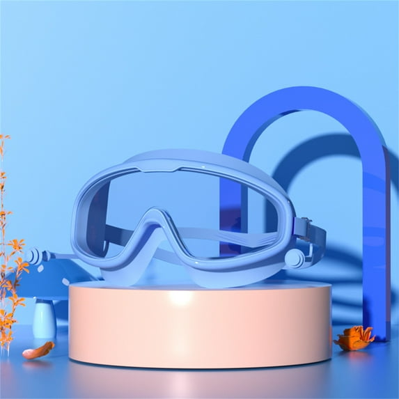 HongHeng 1 Pack Swimming Goggles for Kids Boys Girls 3-15, Wide Vision Anti-fog UV Protection and Waterproof