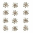 thumbnail image 1 of HongHeng 12Pcs 5.9" Glitter Christmas Flowers Champagne Poinsettia Artificial Flower Christmas Tree Flowers Wreath Tree Ornaments Christmas Decorations, 1 of 4