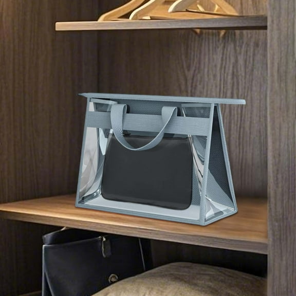 HongHeng 1PC Purse Storage Bag Organization Purse Dust Bag Organizer Clear Plastic Lightweight Protective Waterproof Handbag Protector