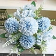 thumbnail image 1 of HongHeng 1Pc Artificial Flowers Silk Peonies Dahlias Bouquets Fake Peonies Hydrangea Flower Arrangements for Home Table Centerpieces Indoor Outdoor Valentine's Day Holiday Party, 1 of 6