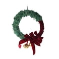 thumbnail image 1 of HongHeng 1Pc Christmas Kitchen Cabinet Wreaths with Ribbon Mini Christmas Wreath Small Kitchen Hanging Wreath Greenery Wreath for Window Door, 1 of 2
