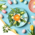 thumbnail image 1 of HongHeng 1Pc Easter Candle Rings Wreath Decor Spring Candle Rings Wreaths for Pillars 9.8" Easter Eggs Candle Holder Wreaths for Front Door Spring Holiday Home Table Centerpiece, 1 of 6