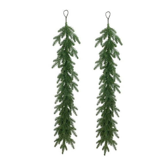 HongHeng 1Pc Holiday Collection Cedar Garland, Premium Artificial Indoor Cedar 47" Long Christmas Garland, Christmas Decorations and Holiday Greenery