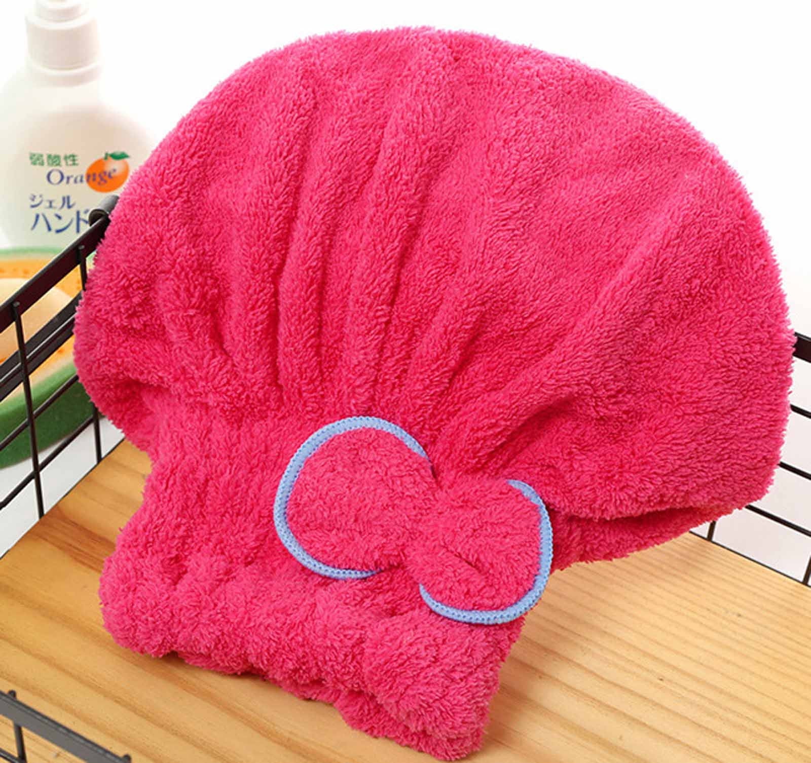 HongHeng 1Pc Microfiber Hair Drying Caps, Extrame Soft & Ultra ...