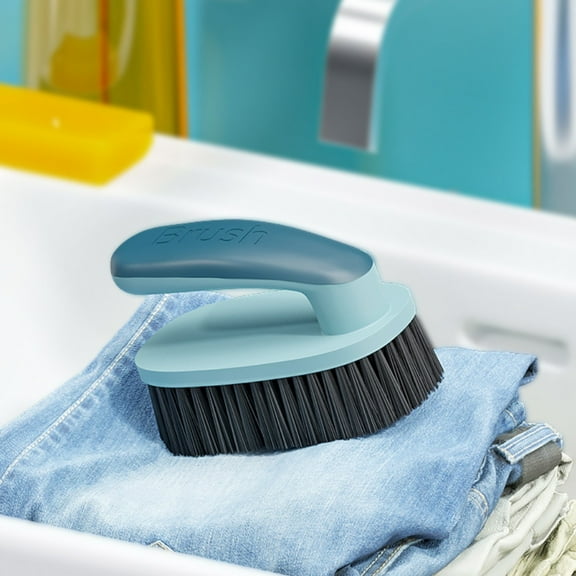 HongHeng 1Pc Scrub Brush, Laundry Brush Shoe Cloth Cleaning Brushes for Stains, Household Cleaning Washing Brushes, Clothes Shoes Scrubbing, Easy to Hold