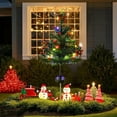 thumbnail image 1 of HongHeng 1Pc Solar Christmas Trees Lights Outdoor Decoration Waterproof, LED Small Solar Power Xmas Tree Pathway Lights, Solar Garden Decorative Stake Lights Yard Decor for Path Lawn, 1 of 6