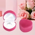 thumbnail image 1 of HongHeng 1Pc Velvet Ring Boxes for Ring and Earring Jewelry Display Anniversaries, Weddings, Birthdays, Valentine's Day, 1 of 6