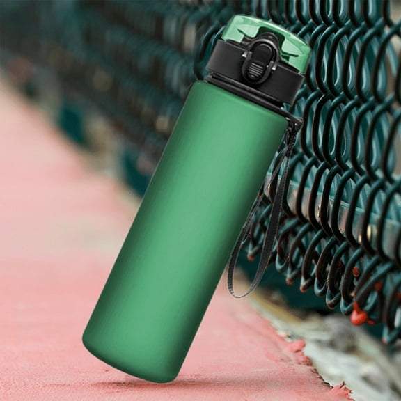 HongHeng 560ml Motivational Fitness Sports Water Bottle, BPA Free Tritan Plastic, Leakproof Flip Top, for Gym, Outdoor, office Work