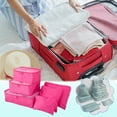 thumbnail image 1 of HongHeng 6 Set Travel Storage Bags Multi-functional Clothing Sorting Packages, Travel Packing Compression Pouche, Luggage Organizer Pouch, 1 of 4