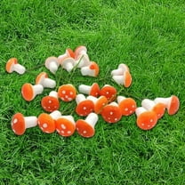 HongHeng 60 Pcs Mini Mushrooms for Miniature Fairy Garden Foam Mushrooms Miniature Figurines Garden Ornaments Model Garden Accessories for Micro Landscape, Plant Pots, Bonsai Craft