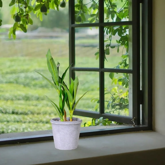 HongHeng Artificial Palm Tree Faux Silk Plant in Pot for Home office Living Room Bedroom Stairs Foyer Modern Decor Indoor Outdoor Lifelike Fake Potted Housewarming Gifts