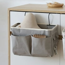 HongHeng Bedside Caddy Bedside Hanging Storage Basket Bed Caddy for Headboards Bunk Dorm Rooms Crib Beds Rails Organizer