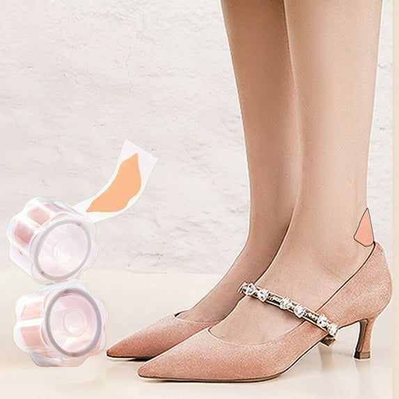 HongHeng Blister Pads, Anti-Blister Heel Pads, Waterproof Bandages Patches for Pointe Shoes, Hand, Foot, Heel, Toe Protection, 1 Roll (30 Stickers), Transparent, Unisex-Adults