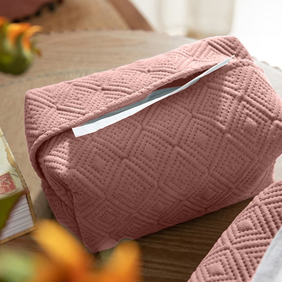 HongHeng Car Tissue Holder, Nylon Tissues Box Cover for Car Backseat, Rectangle Napkin Holder Soft Rectangular,Fits for Kleenex tissues,for Storage& Organization