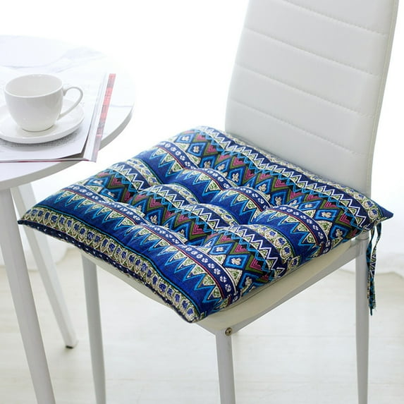 HongHeng Chair Cushion with Ties Ultra Soft Warm Floor Cushion for Kids Reading Nook Comfortable Square Seat Cushion for Adult 17.7"x17.7"