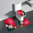 thumbnail image 1 of HongHeng Christmas Bathroom Rugs and Mats Sets 3 Pcs, Happy New Year Red Bathroom Rugs Non Slip, Winter Absorbent Microfiber Memory Foam Bath Mat Machine Washable Bathroom Floor Mats, 1 of 6