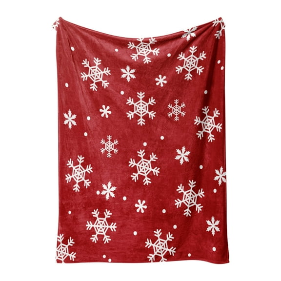 HongHeng Christmas Blankets and Throws - Cozy Throw Blanket for Couch, Festive Holiday Decor with Snowman & Snowflake Patterns, Perfect Throw Blanket for Christmas Celebrations