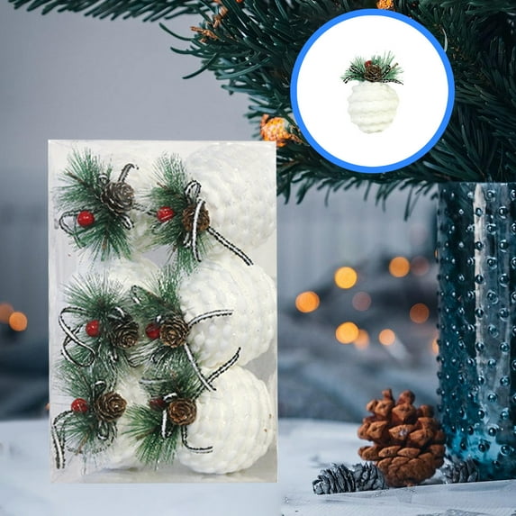 HongHeng Christmas Clearance! Christmas DecorationsChristmas Tree PendantChristmas Ball Hanging DecorationsFabric Gift Bag Hanging Shaped Ball Set Box