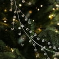 thumbnail image 1 of HongHeng Christmas Garland 47" Crystal Diamond Ice Wire Clear Bead Garland for Christmas Tree Decorations Indoor Winter Wonderland Home Decor for Living Room Bedroom Fireplace, 1 of 6